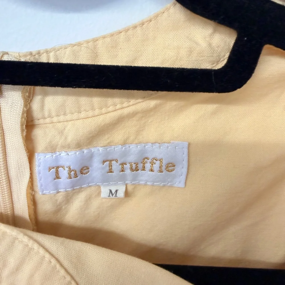 The Truffle Women’s Jumpsuit with Ruffle Detail Yellow Sz M - Picture 3 of 7